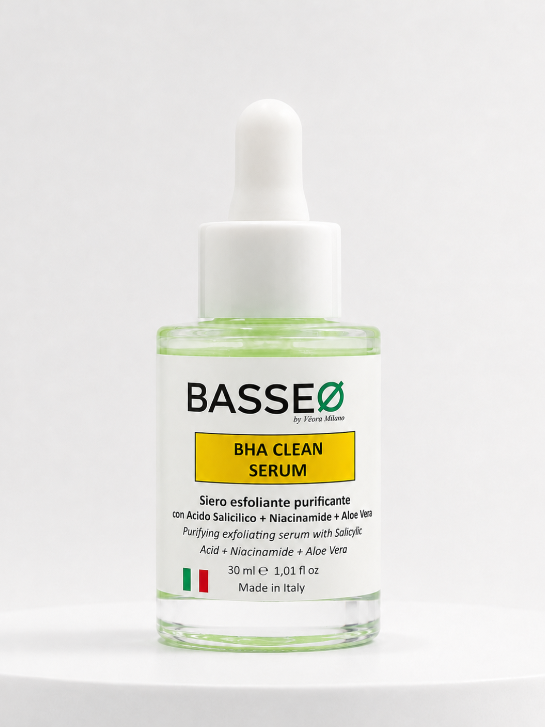 BHA CLEAN SERUM - Siero Esfoliante Purificante con Acido Salicilico, Niacinamide e Aloe Vera 30 ml