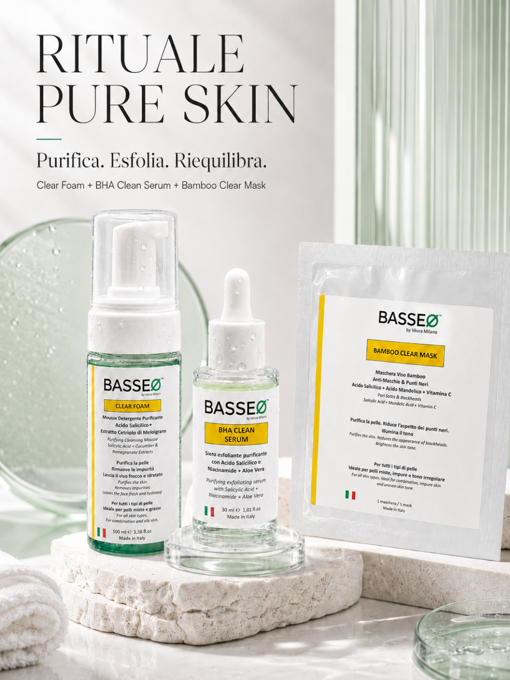 RITUALE PORI PULITI + Maschera Bamboo Anti Macchie e Punti Neri