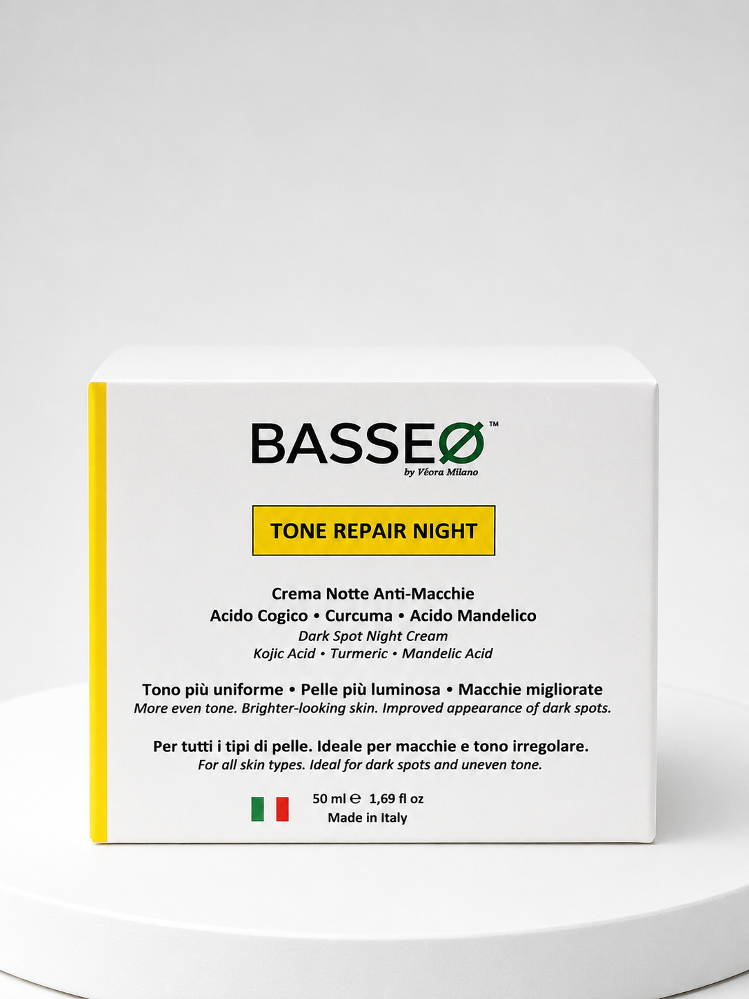 TONE REPAIR NIGHT - Crema Notte Anti-Macchie con Acido Cogico, Curcuma e Acido Mandelico  50ml